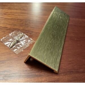 Goldenwarm 30x 6" Matte Gold Finger Pulls Cabinet Edge Brushed Gold Drawer Handl